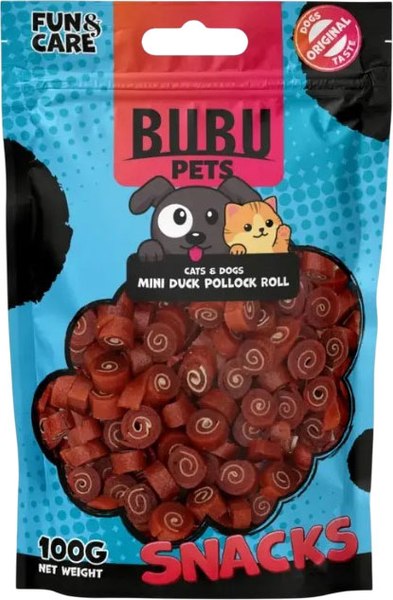 Лакомство для животных Bubu Pets Мини рулетики из утки / PS0059 - фото
