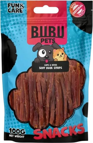 Лакомство для животных Bubu Pets Мини полоски из утки / PS0060 - фото