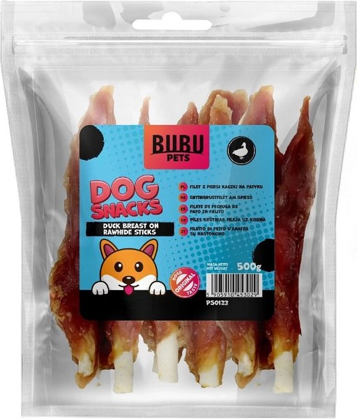 Лакомство для собак Bubu Pets Утиная грудка на сыромятных палочках / PS0123 - фото