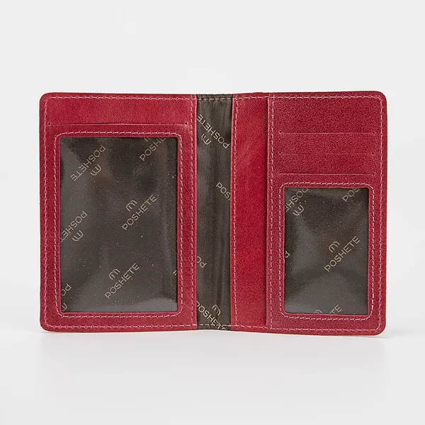 Обложка для автодокументов Poshete 604-127-V-K/NP-RED