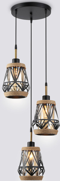 Люстра Ambrella TR8522/3 BK/SB - фото