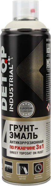 Грунт-эмаль Detop №4 по ржавчине 3в1 DTI-A07719 - фото