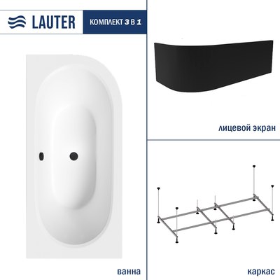 Ванна акриловая Lauter Bliss 170 L / 21201071L