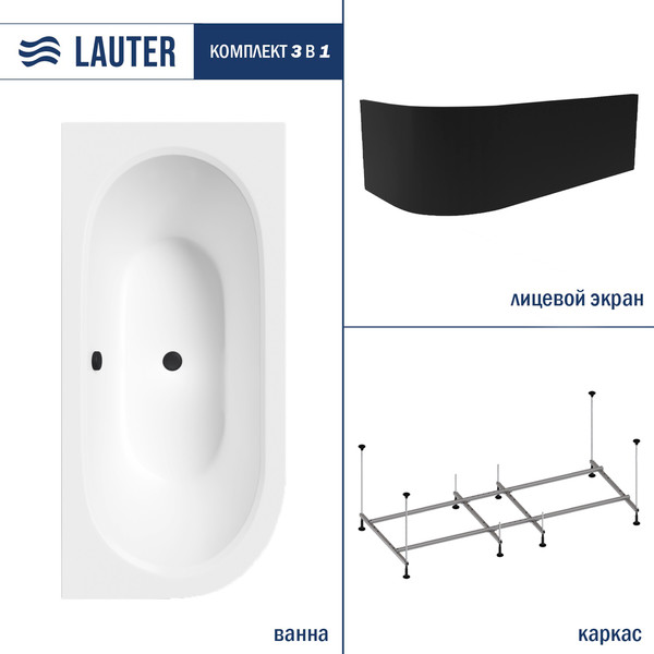Ванна акриловая Lauter Bliss 170 P / 21201072P - фото