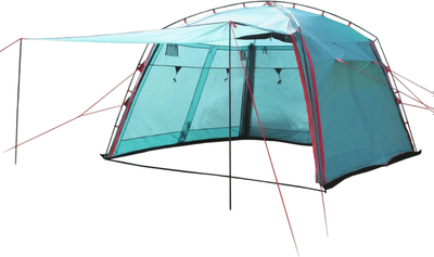 Туристический шатер BTrace Camp / T0465 (зеленый/красный) - фото