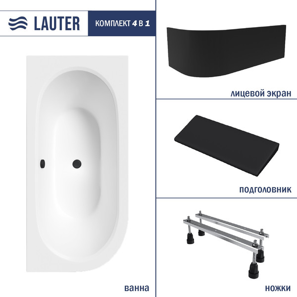Ванна акриловая Lauter Bliss 180 P / 21201082P - фото