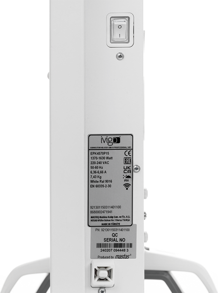 Конвектор Ivigo EPK4590P20 Wi-Fi / 921301200311401100