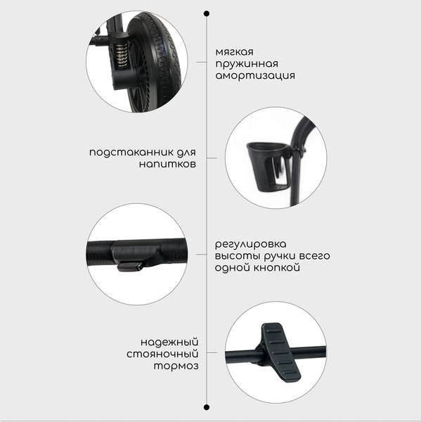 Детская универсальная коляска Bubago Lotta 3 в 1 / BG 150-1