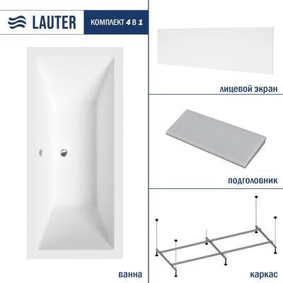 Ванна акриловая Lauter Oasis 170 / 21203070 - фото