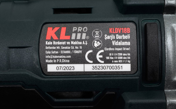 Аккумуляторный гайковерт KLPRO KLDV18B-50