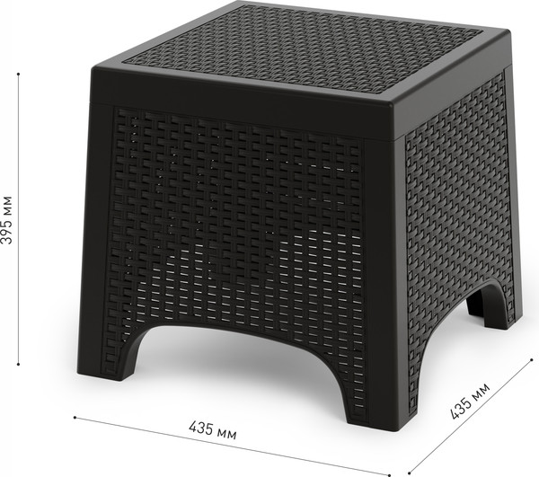 Кофейный столик садовый Альтернатива Ротанг Лайт / М8911 (мокко)