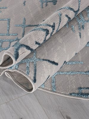 Ковер Merinos Liman F164-OVAL-GRAY-D.BLUE