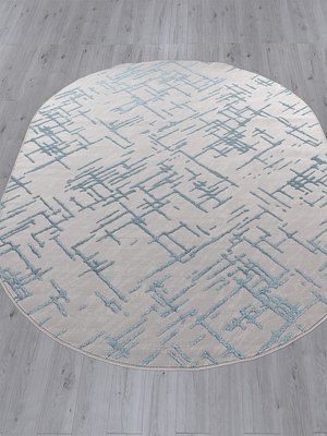 Ковер Merinos Liman F164-OVAL-GRAY-D.BLUE