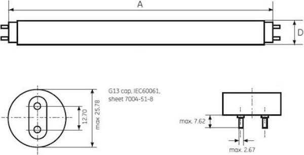 Лампа Osram 18W G13 18W/T8/840 Lumilux 4000K / 4058075693074