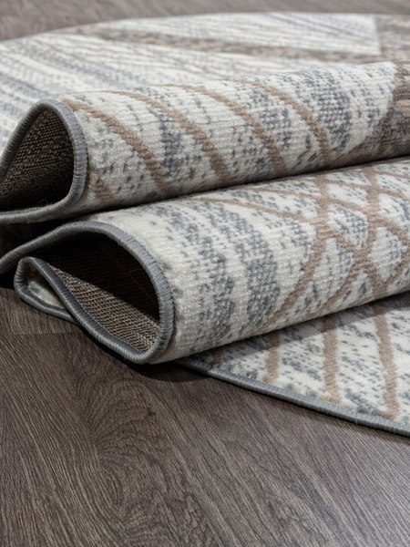 Ковер Merinos Sierra F351-OVAL-CREAM-BLUE