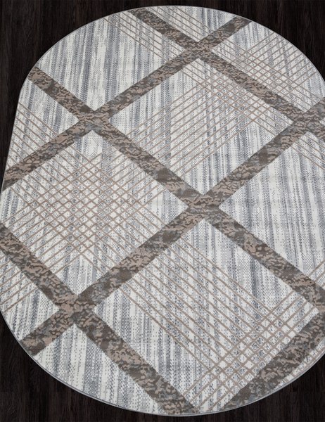 Ковер Merinos Sierra F351-OVAL-CREAM-BLUE