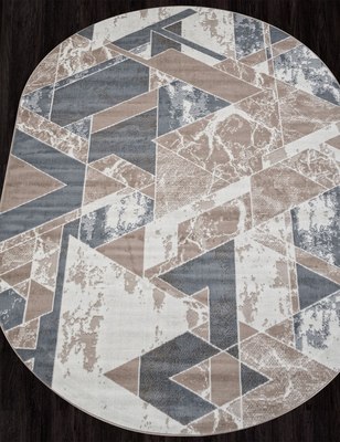 Коврик Merinos Sierra F354-OVAL-BEIGE-BLUE