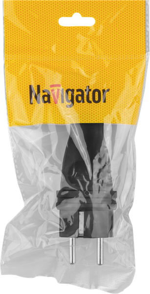 Вилка штепсельная Navigator 2P+PE 16A 220В IP44 / 61368