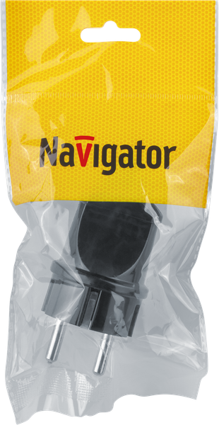 Вилка штепсельная Navigator NCA-PL02-16A-E-BL / 61 360