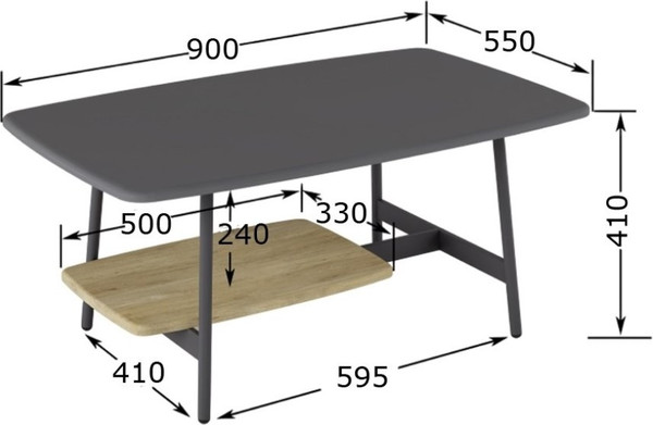 Журнальный столик Калифорния мебель Юкон