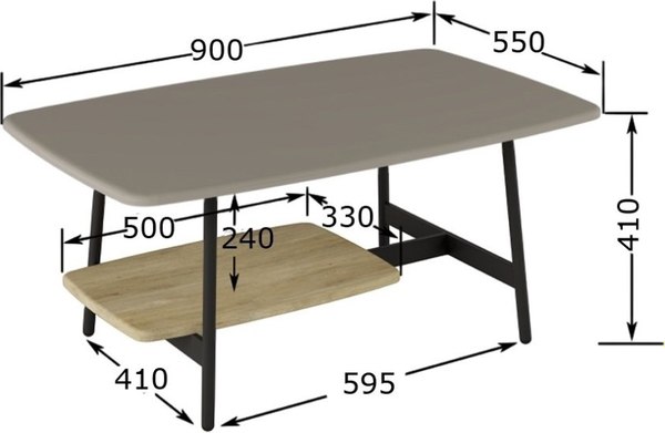 Журнальный столик Калифорния мебель Юкон