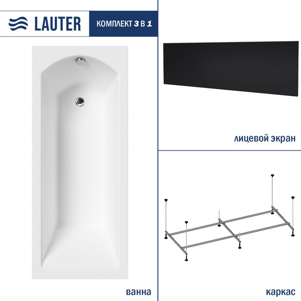 Ванна акриловая Lauter Amelia 150 / 21204050