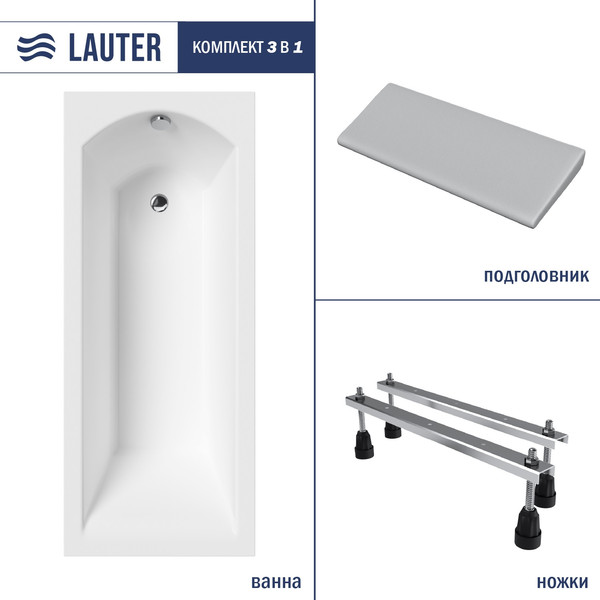 Ванна акриловая Lauter Amelia 180/ 21204080