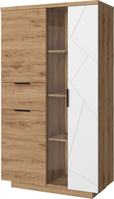 Шкаф с витриной Anrex Kaylas 1V2D1S-P - фото