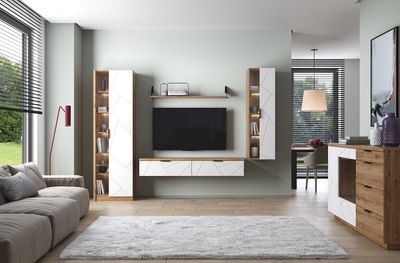 Шкаф-пенал с витриной Anrex Kaylas 1V-P