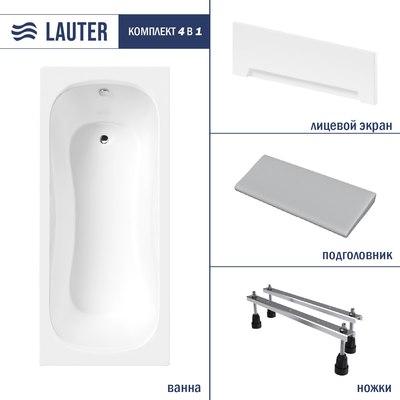 Ванна акриловая Lauter Sophia 140 / 21205140 - фото