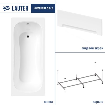 Ванна акриловая Lauter Sophia 140 / 21205140 - фото