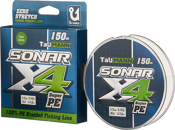 Леска плетеная TauMANN Sonar PE X4 150м 5 0.37мм / 06259