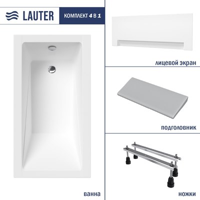 Ванна акриловая Lauter Estelle 130 / 21206030