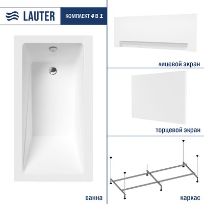 Ванна акриловая Lauter Estelle 130 / 21206030