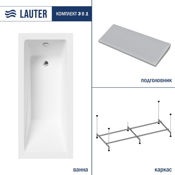 Ванна акриловая Lauter Estelle 180 / 21206080