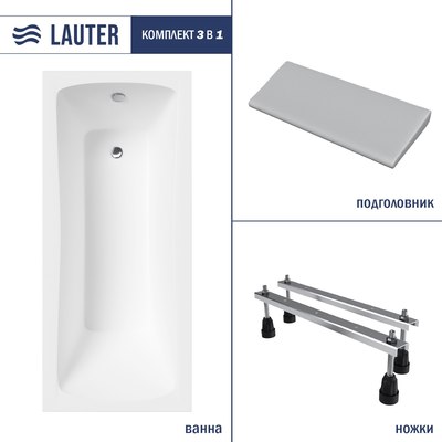 Ванна акриловая Lauter Bianca 150 / 21207150