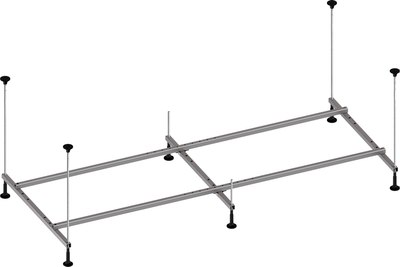 Ванна акриловая Lauter Celeste 160x70 / 21060060 (с каркасом, лицевым и торцевым экранами)