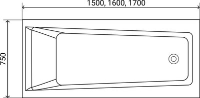 Ванна акриловая Lauter Versailles 150x75 / 21070050