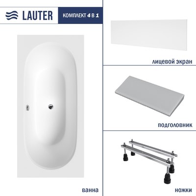 Ванна акриловая Lauter Ava 180 / 21208080