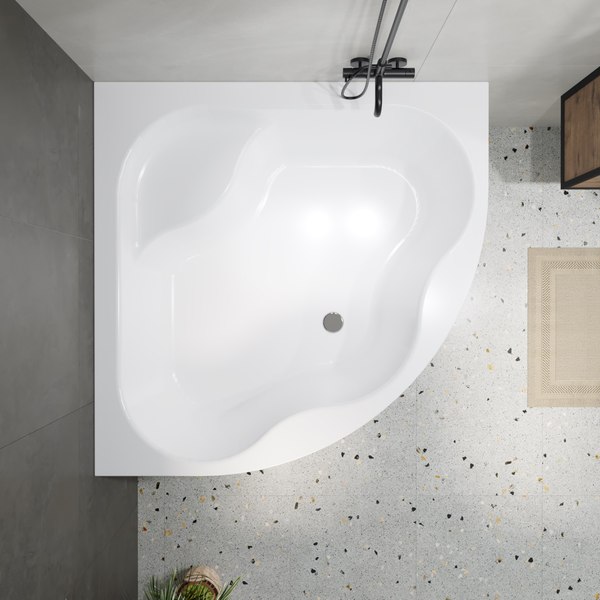 Ванна акриловая Lauter Majestica 140x140 / 21040140 (с каркасом и лицевым экраном)