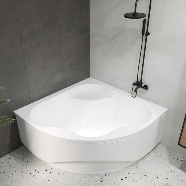 Ванна акриловая Lauter Majestica 140x140 / 21040140 (с каркасом и лицевым экраном)