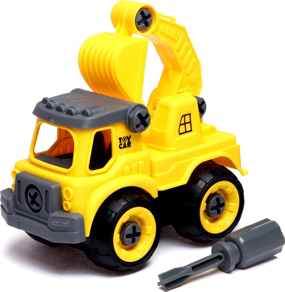 Игрушка-конструктор Sima-Land Машина с ковшом D916 / 7016004 - фото