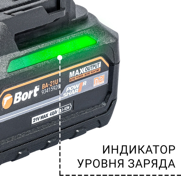 Аккумуляторный гайковерт Bort BSR-21U (93418477)