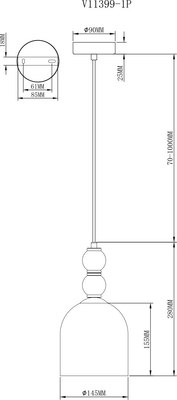 Потолочный светильник Moderli Tamina / V11399-1P