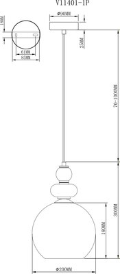 Потолочный светильник Moderli Tamina / V11401-1P