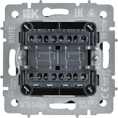 Выключатель IEK Brite BR-V23-0-10-K01