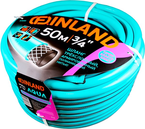 Шланг поливочный Finland Selva 3/4 50м ТЭП 3-слойный / 2300 - фото