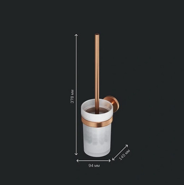 Ершик для унитаза AM.PM X-Joy A85A33344 (розовое золото)