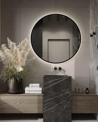 Зеркало Emze 90 / LED.UV.90.90.CHE.MOTION - фото