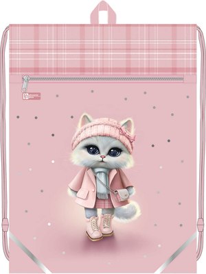 Мешок для обуви Феникс+ Кошечка в пальто / 69171 - фото